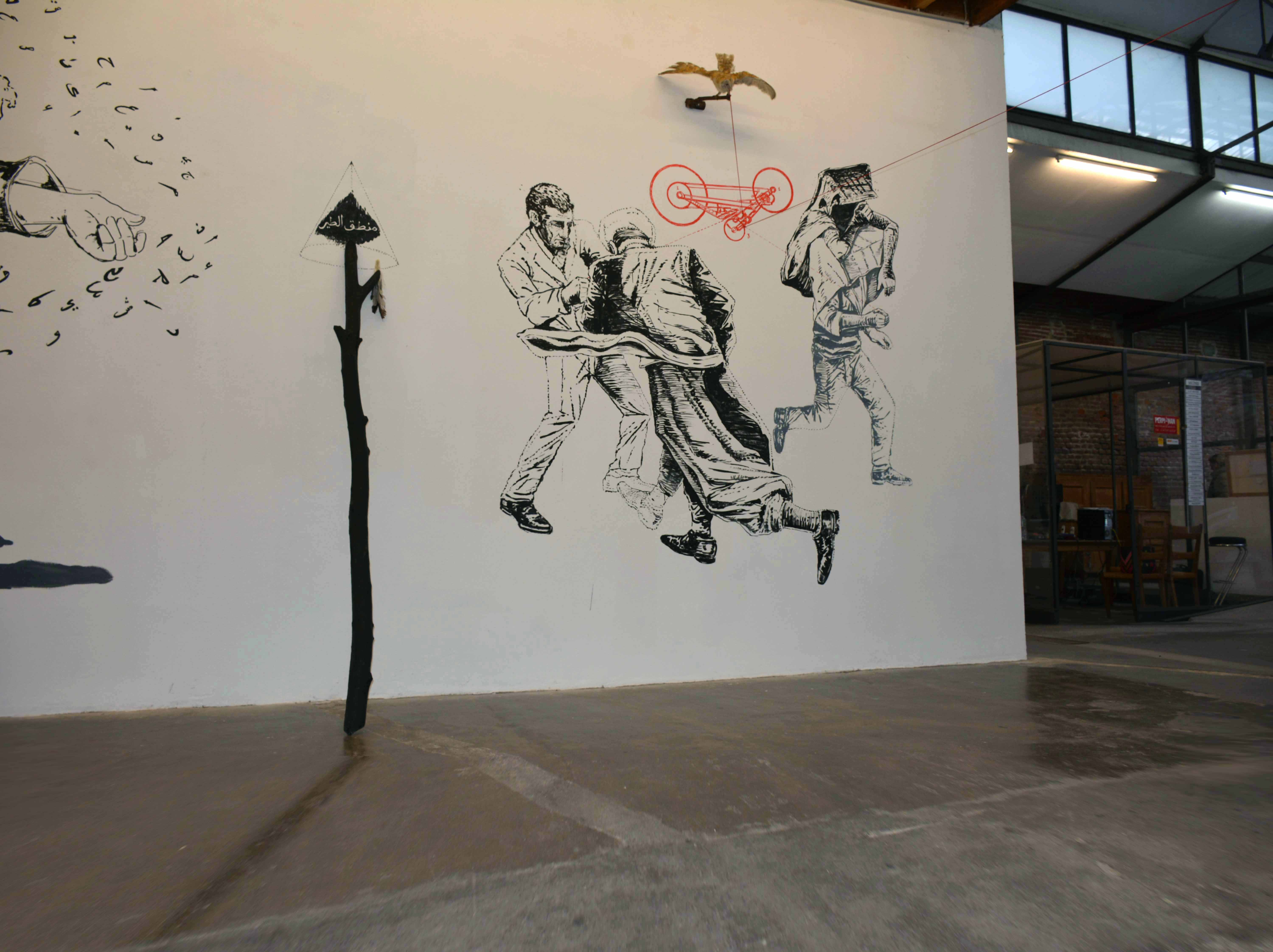 Oeuvre in situ centre d'art Acentmètresducentredumonde Perpignan